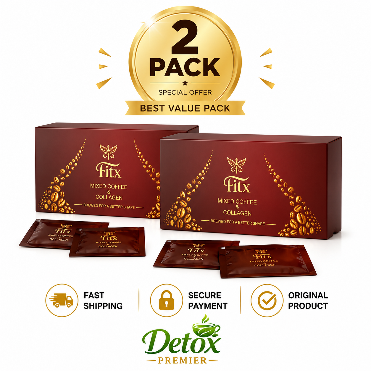 Fitx Mixed Coffee & Collagen (2 pcs)